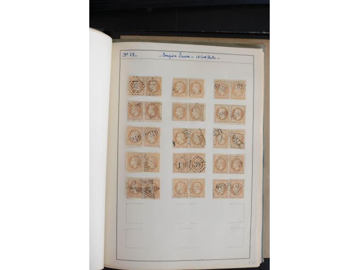 1862/69, Napoleon mit Lorbeerkranz, sehr schöne ungebrauchte und gestempelte Sammlung mit über 20 Briefen, dabei 2 nach Brasi
