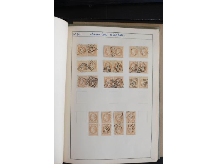 1862/69, Napoleon mit Lorbeerkranz, sehr schöne ungebrauchte und gestempelte Sammlung mit über 20 Briefen, dabei 2 nach Brasi