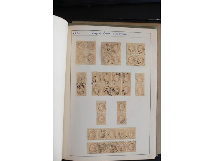 1862/69, Napoleon mit Lorbeerkranz, sehr schöne ungebrauchte und gestempelte Sammlung mit über 20 Briefen, dabei 2 nach Brasi
