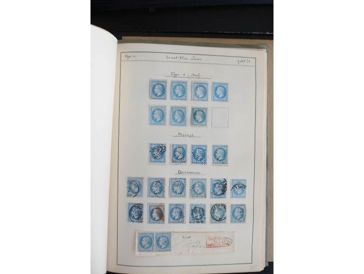 1862/69, Napoleon mit Lorbeerkranz, sehr schöne ungebrauchte und gestempelte Sammlung mit über 20 Briefen, dabei 2 nach Brasi