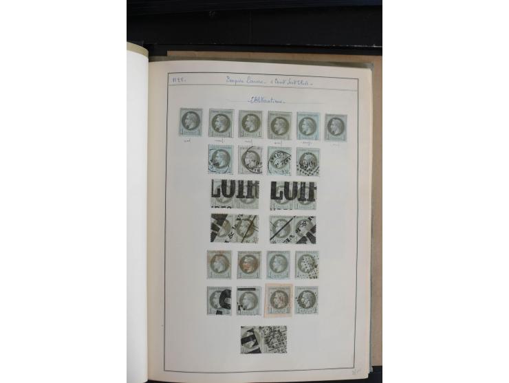 1862/69, Napoleon mit Lorbeerkranz, sehr schöne ungebrauchte und gestempelte Sammlung mit über 20 Briefen, dabei 2 nach Brasi