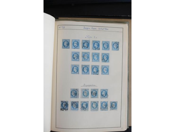1862/69, Napoleon mit Lorbeerkranz, sehr schöne ungebrauchte und gestempelte Sammlung mit über 20 Briefen, dabei 2 nach Brasi