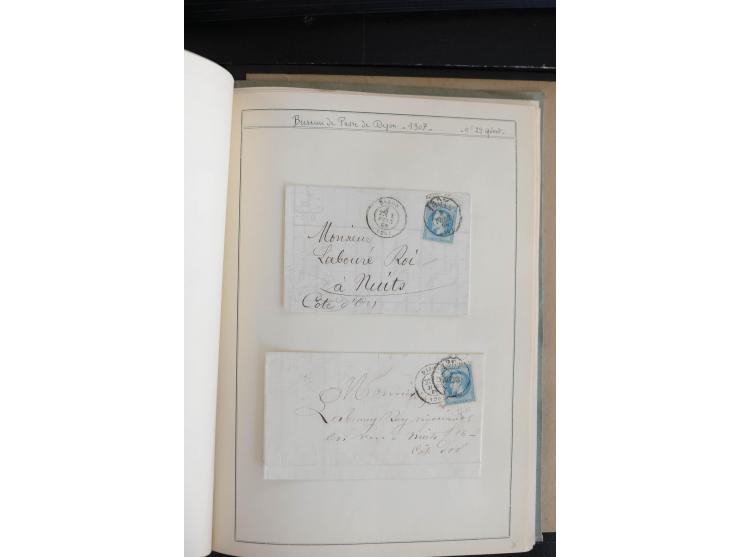 1862/69, Napoleon mit Lorbeerkranz, sehr schöne ungebrauchte und gestempelte Sammlung mit über 20 Briefen, dabei 2 nach Brasi