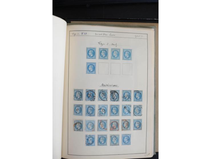 1862/69, Napoleon mit Lorbeerkranz, sehr schöne ungebrauchte und gestempelte Sammlung mit über 20 Briefen, dabei 2 nach Brasi