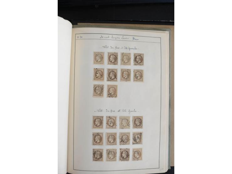 1862/69, Napoleon mit Lorbeerkranz, sehr schöne ungebrauchte und gestempelte Sammlung mit über 20 Briefen, dabei 2 nach Brasi