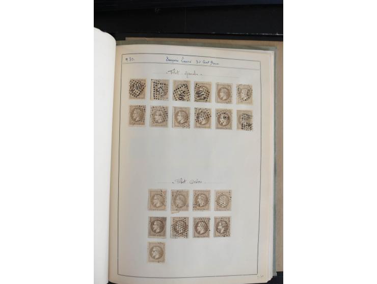 1862/69, Napoleon mit Lorbeerkranz, sehr schöne ungebrauchte und gestempelte Sammlung mit über 20 Briefen, dabei 2 nach Brasi