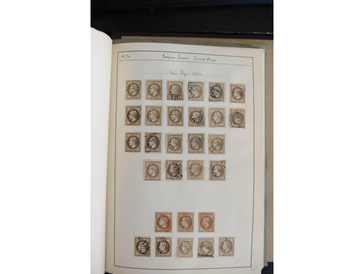 1862/69, Napoleon mit Lorbeerkranz, sehr schöne ungebrauchte und gestempelte Sammlung mit über 20 Briefen, dabei 2 nach Brasi