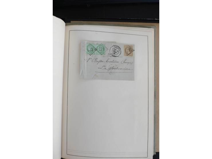 1862/69, Napoleon mit Lorbeerkranz, sehr schöne ungebrauchte und gestempelte Sammlung mit über 20 Briefen, dabei 2 nach Brasi