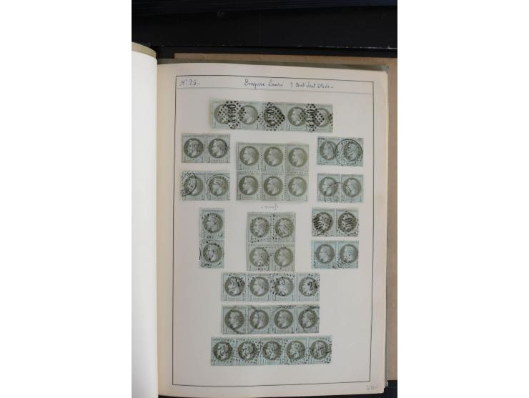 1862/69, Napoleon mit Lorbeerkranz, sehr schöne ungebrauchte und gestempelte Sammlung mit über 20 Briefen, dabei 2 nach Brasi