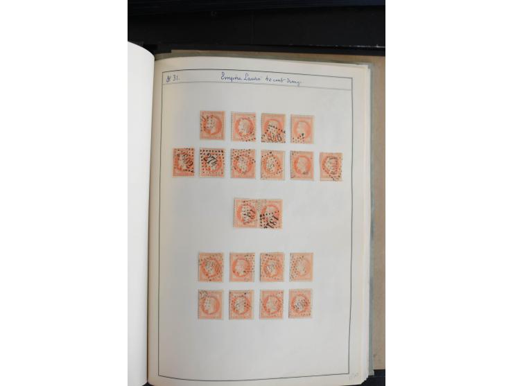 1862/69, Napoleon mit Lorbeerkranz, sehr schöne ungebrauchte und gestempelte Sammlung mit über 20 Briefen, dabei 2 nach Brasi