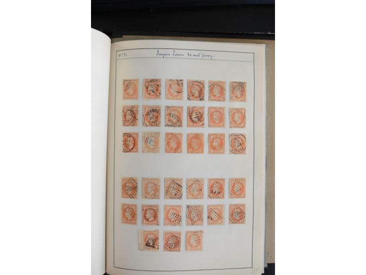 1862/69, Napoleon mit Lorbeerkranz, sehr schöne ungebrauchte und gestempelte Sammlung mit über 20 Briefen, dabei 2 nach Brasi