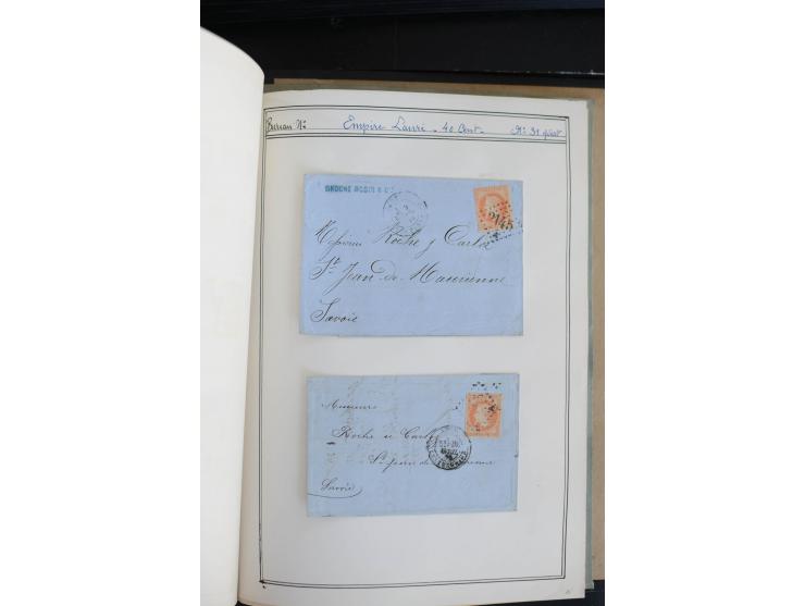 1862/69, Napoleon mit Lorbeerkranz, sehr schöne ungebrauchte und gestempelte Sammlung mit über 20 Briefen, dabei 2 nach Brasi