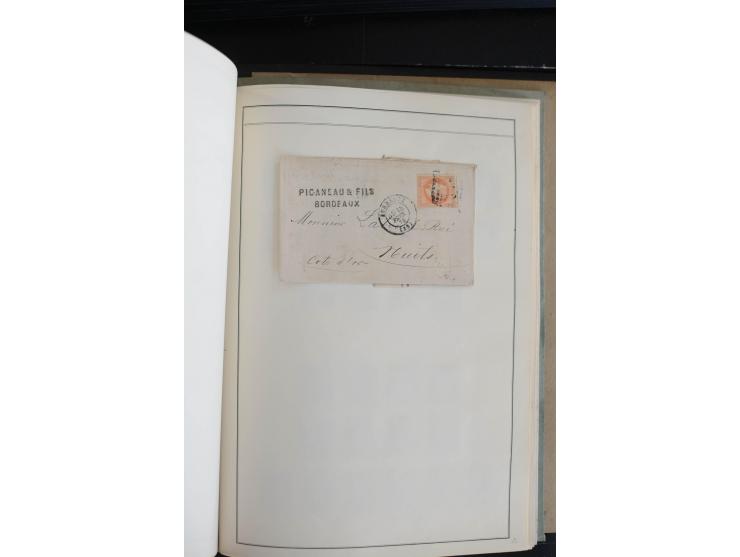 1862/69, Napoleon mit Lorbeerkranz, sehr schöne ungebrauchte und gestempelte Sammlung mit über 20 Briefen, dabei 2 nach Brasi