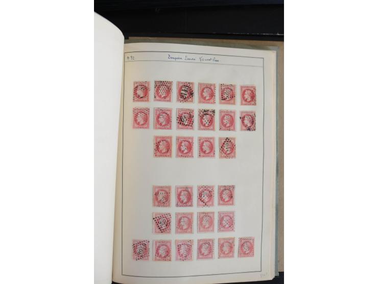 1862/69, Napoleon mit Lorbeerkranz, sehr schöne ungebrauchte und gestempelte Sammlung mit über 20 Briefen, dabei 2 nach Brasi