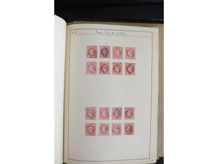 1862/69, Napoleon mit Lorbeerkranz, sehr schöne ungebrauchte und gestempelte Sammlung mit über 20 Briefen, dabei 2 nach Brasi