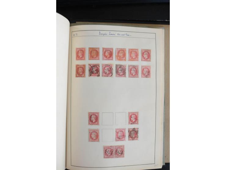 1862/69, Napoleon mit Lorbeerkranz, sehr schöne ungebrauchte und gestempelte Sammlung mit über 20 Briefen, dabei 2 nach Brasi