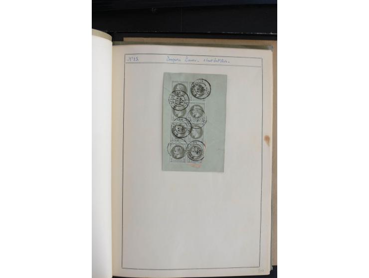 1862/69, Napoleon mit Lorbeerkranz, sehr schöne ungebrauchte und gestempelte Sammlung mit über 20 Briefen, dabei 2 nach Brasi
