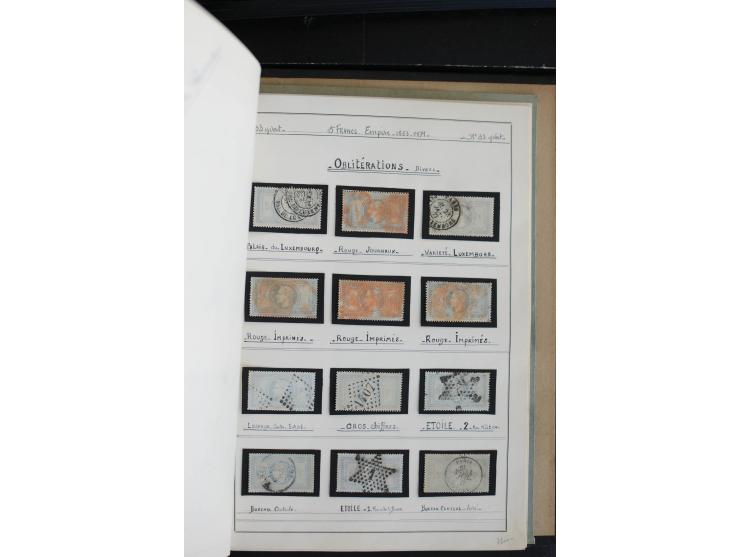 1862/69, Napoleon mit Lorbeerkranz, sehr schöne ungebrauchte und gestempelte Sammlung mit über 20 Briefen, dabei 2 nach Brasi