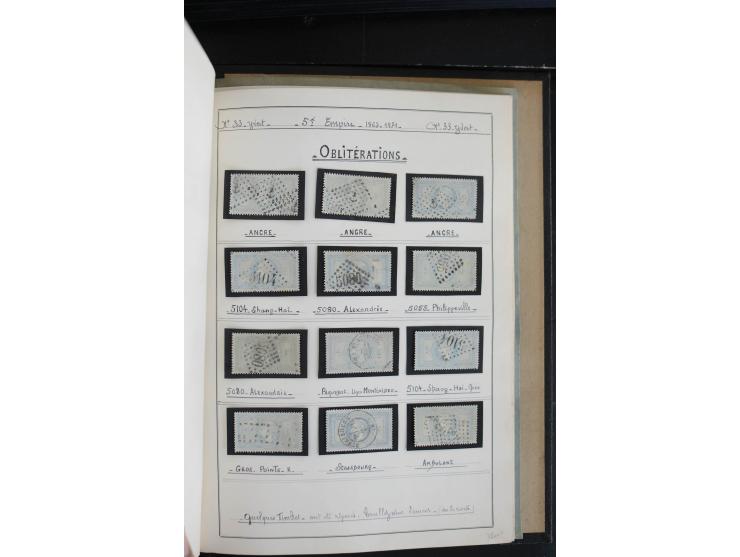 1862/69, Napoleon mit Lorbeerkranz, sehr schöne ungebrauchte und gestempelte Sammlung mit über 20 Briefen, dabei 2 nach Brasi