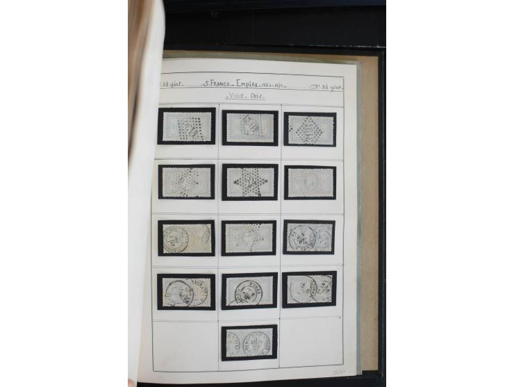 1862/69, Napoleon mit Lorbeerkranz, sehr schöne ungebrauchte und gestempelte Sammlung mit über 20 Briefen, dabei 2 nach Brasi