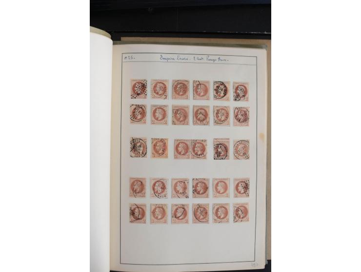 1862/69, Napoleon mit Lorbeerkranz, sehr schöne ungebrauchte und gestempelte Sammlung mit über 20 Briefen, dabei 2 nach Brasi