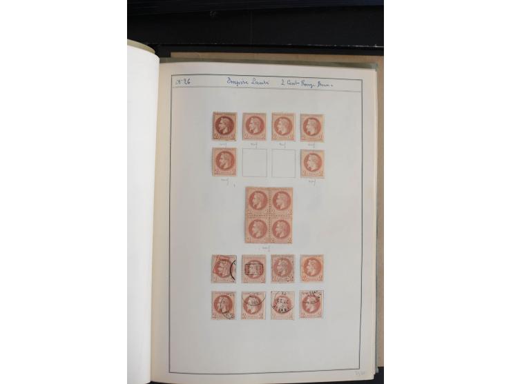 1862/69, Napoleon mit Lorbeerkranz, sehr schöne ungebrauchte und gestempelte Sammlung mit über 20 Briefen, dabei 2 nach Brasi