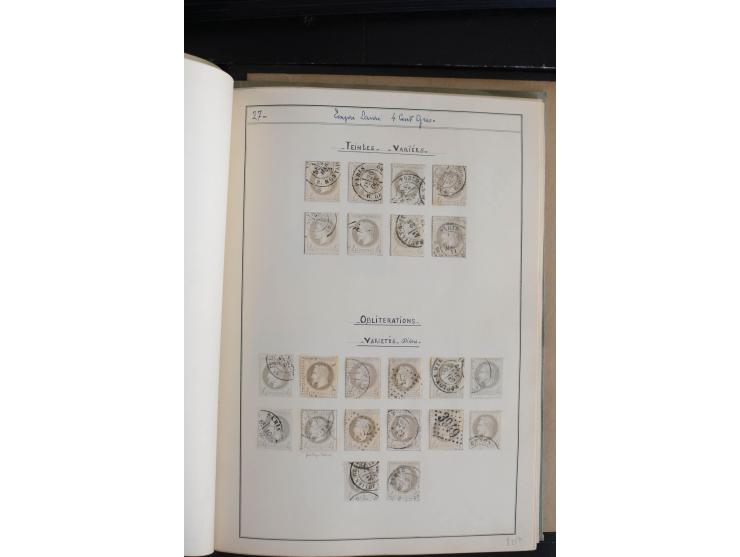 1862/69, Napoleon mit Lorbeerkranz, sehr schöne ungebrauchte und gestempelte Sammlung mit über 20 Briefen, dabei 2 nach Brasi