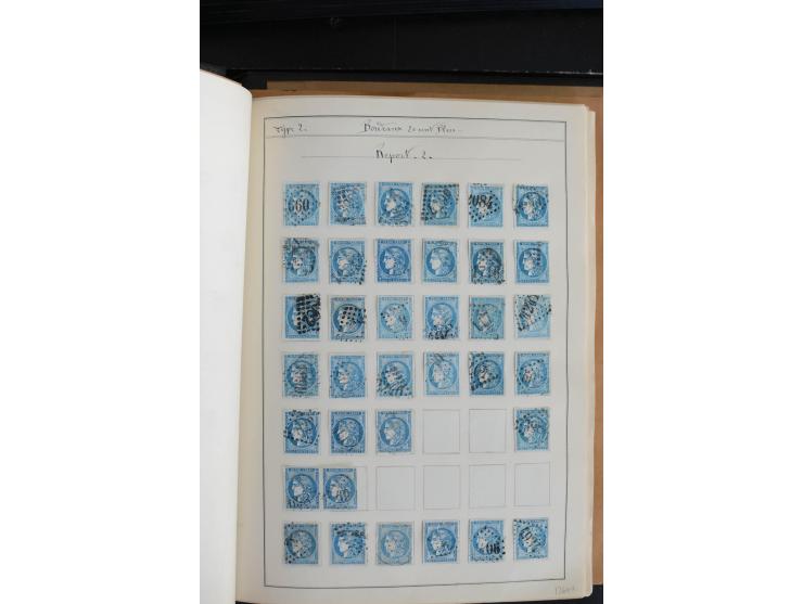 1870, Bordeaux, sehr schöne gestempelte Sammlung mit über 50  Briefen, dabei Mi.-Nr. 37(29), zwei Paare und ein 10er-Block, 3