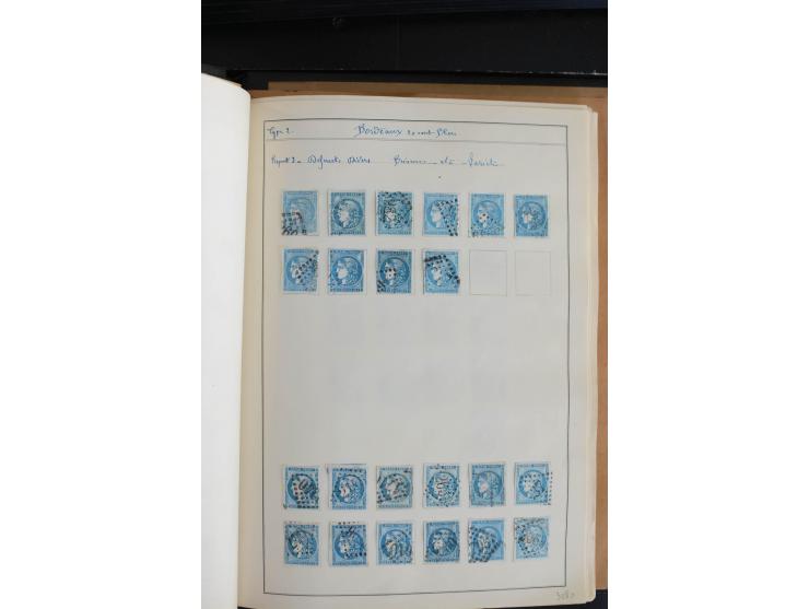 1870, Bordeaux, sehr schöne gestempelte Sammlung mit über 50  Briefen, dabei Mi.-Nr. 37(29), zwei Paare und ein 10er-Block, 3