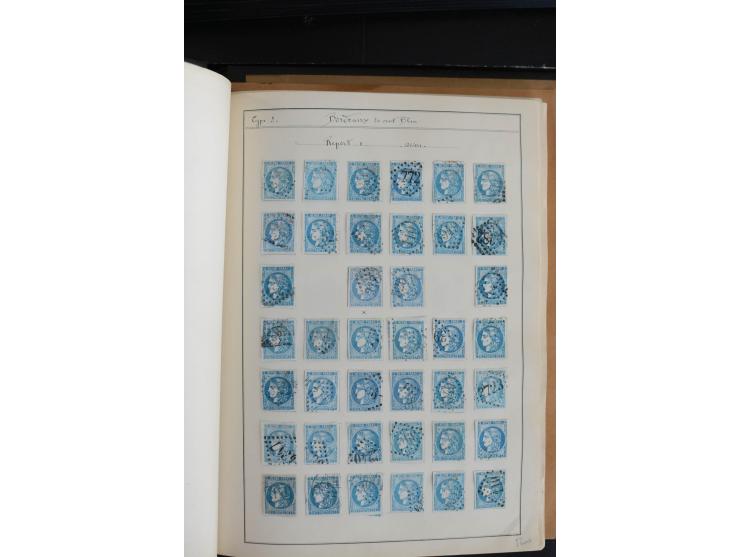 1870, Bordeaux, sehr schöne gestempelte Sammlung mit über 50  Briefen, dabei Mi.-Nr. 37(29), zwei Paare und ein 10er-Block, 3