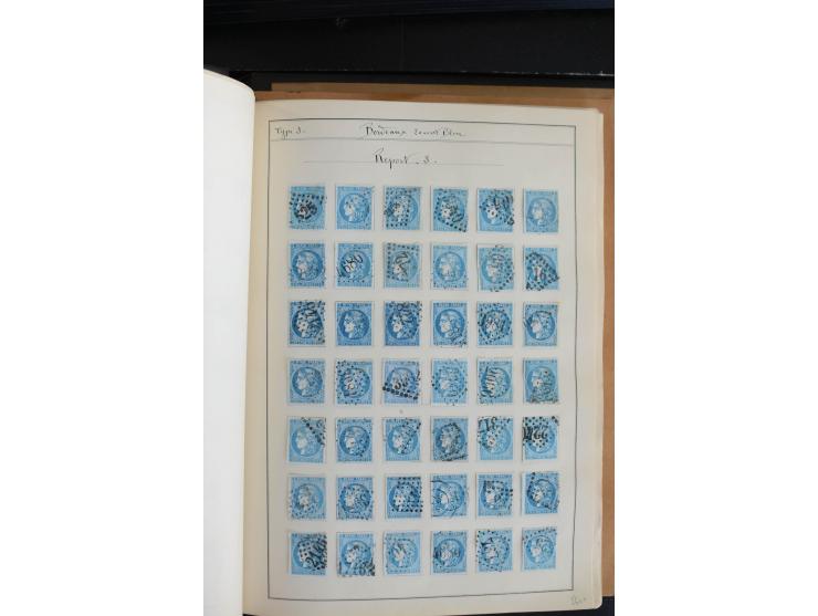 1870, Bordeaux, sehr schöne gestempelte Sammlung mit über 50  Briefen, dabei Mi.-Nr. 37(29), zwei Paare und ein 10er-Block, 3