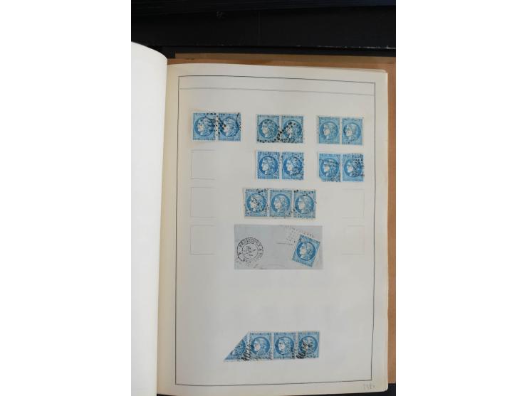 1870, Bordeaux, sehr schöne gestempelte Sammlung mit über 50  Briefen, dabei Mi.-Nr. 37(29), zwei Paare und ein 10er-Block, 3
