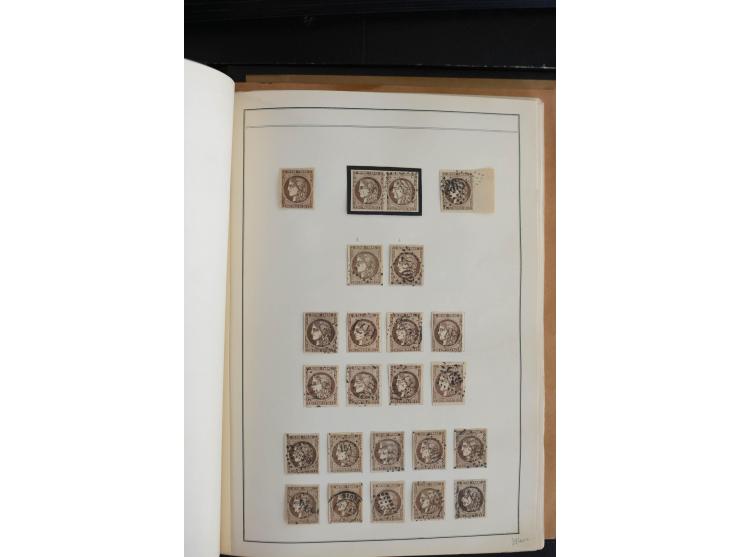 1870, Bordeaux, sehr schöne gestempelte Sammlung mit über 50  Briefen, dabei Mi.-Nr. 37(29), zwei Paare und ein 10er-Block, 3