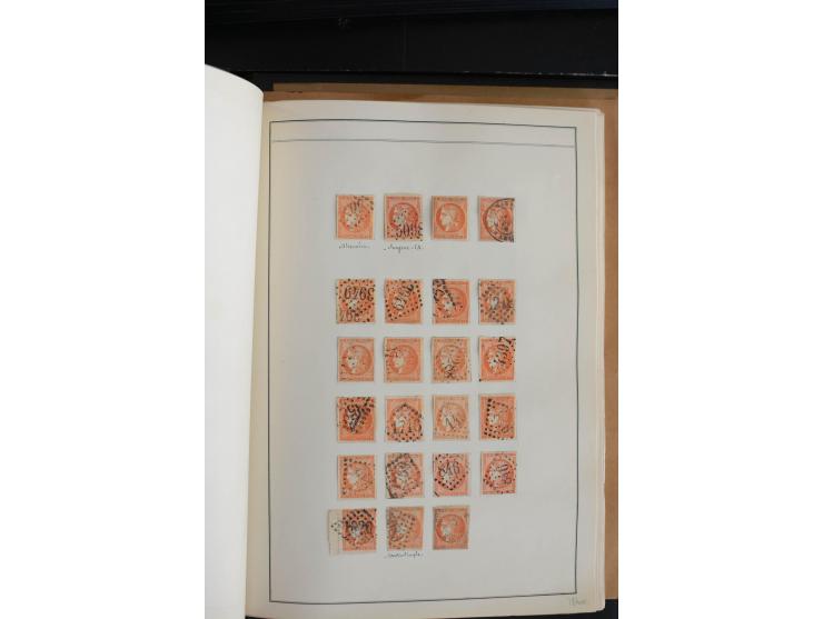 1870, Bordeaux, sehr schöne gestempelte Sammlung mit über 50  Briefen, dabei Mi.-Nr. 37(29), zwei Paare und ein 10er-Block, 3
