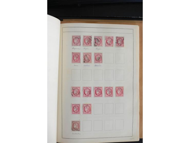 1870, Bordeaux, sehr schöne gestempelte Sammlung mit über 50  Briefen, dabei Mi.-Nr. 37(29), zwei Paare und ein 10er-Block, 3