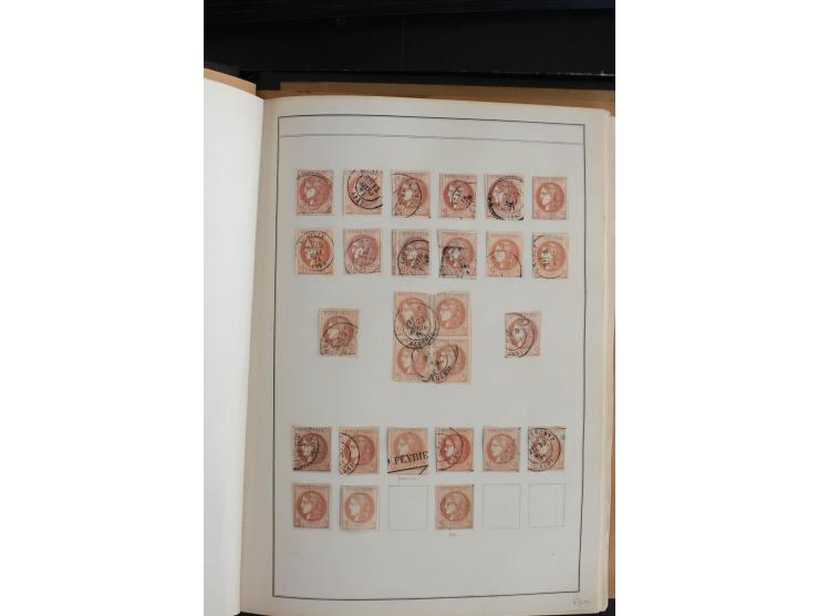 1870, Bordeaux, sehr schöne gestempelte Sammlung mit über 50  Briefen, dabei Mi.-Nr. 37(29), zwei Paare und ein 10er-Block, 3