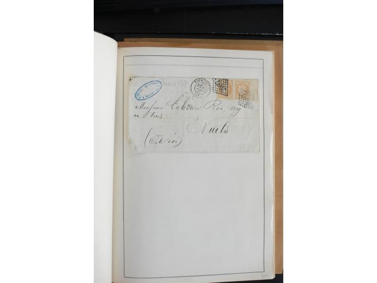 1870, Bordeaux, sehr schöne gestempelte Sammlung mit über 50  Briefen, dabei Mi.-Nr. 37(29), zwei Paare und ein 10er-Block, 3