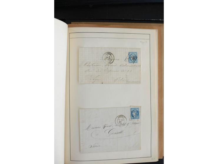 1870, Bordeaux, sehr schöne gestempelte Sammlung mit über 50  Briefen, dabei Mi.-Nr. 37(29), zwei Paare und ein 10er-Block, 3