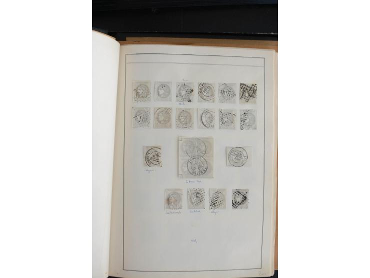 1870, Bordeaux, sehr schöne gestempelte Sammlung mit über 50  Briefen, dabei Mi.-Nr. 37(29), zwei Paare und ein 10er-Block, 3
