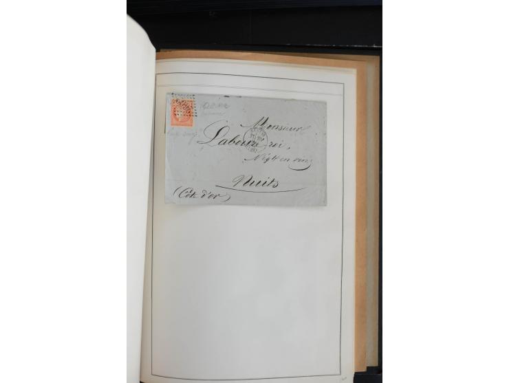 1870, Bordeaux, sehr schöne gestempelte Sammlung mit über 50  Briefen, dabei Mi.-Nr. 37(29), zwei Paare und ein 10er-Block, 3