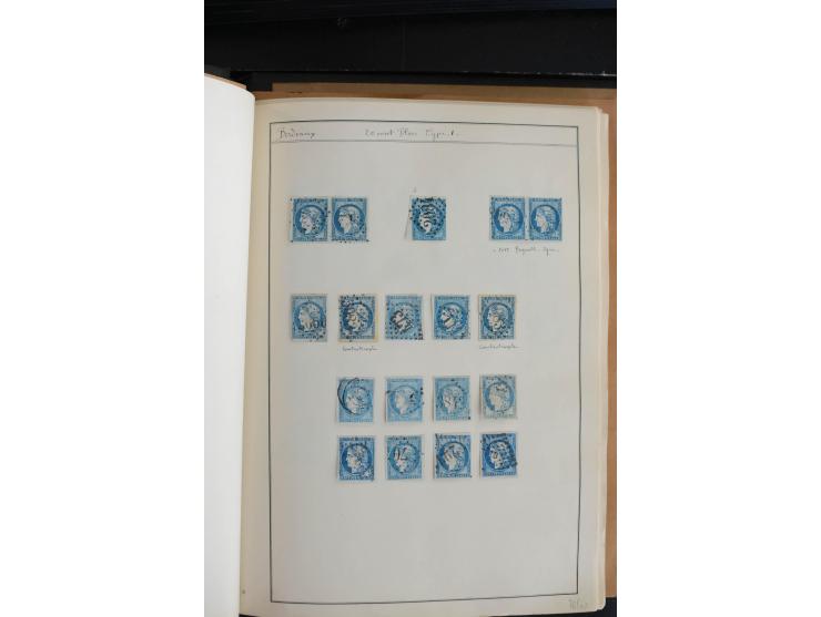 1870, Bordeaux, sehr schöne gestempelte Sammlung mit über 50  Briefen, dabei Mi.-Nr. 37(29), zwei Paare und ein 10er-Block, 3