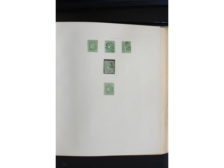 1870, Bordeaux-Ausgabe,  schöne ungebrauchte und gestempelte Sammlung mit einigen Briefen, insgesamt über 200 Werten und 18 B