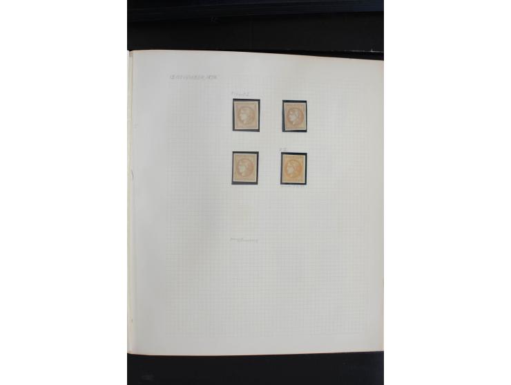 1870, Bordeaux-Ausgabe,  schöne ungebrauchte und gestempelte Sammlung mit einigen Briefen, insgesamt über 200 Werten und 18 B