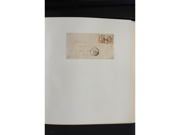 1870, Bordeaux-Ausgabe,  schöne ungebrauchte und gestempelte Sammlung mit einigen Briefen, insgesamt über 200 Werten und 18 B
