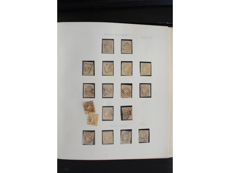 1870, Bordeaux-Ausgabe,  schöne ungebrauchte und gestempelte Sammlung mit einigen Briefen, insgesamt über 200 Werten und 18 B