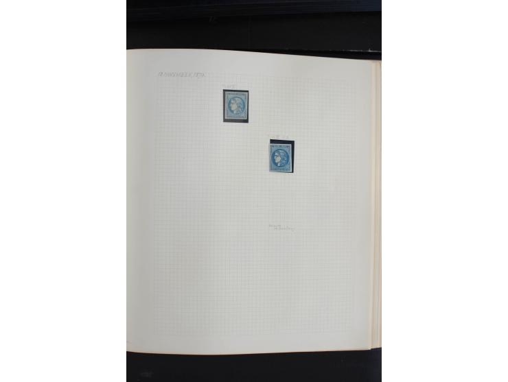 1870, Bordeaux-Ausgabe,  schöne ungebrauchte und gestempelte Sammlung mit einigen Briefen, insgesamt über 200 Werten und 18 B