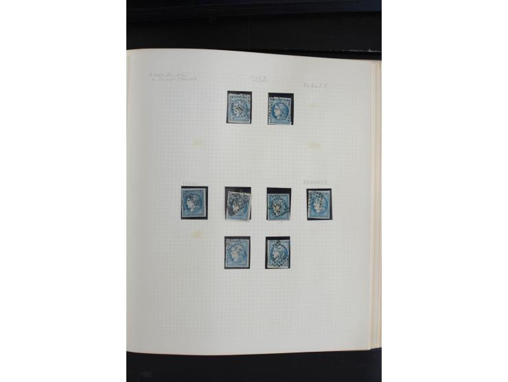 1870, Bordeaux-Ausgabe,  schöne ungebrauchte und gestempelte Sammlung mit einigen Briefen, insgesamt über 200 Werten und 18 B