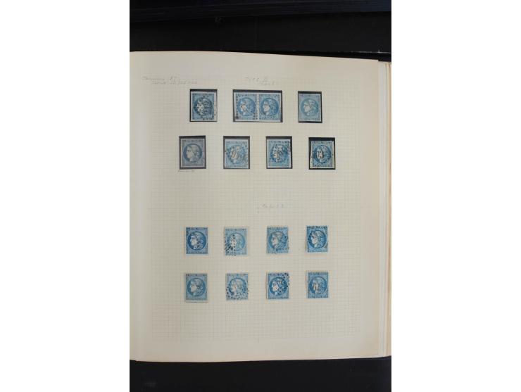 1870, Bordeaux-Ausgabe,  schöne ungebrauchte und gestempelte Sammlung mit einigen Briefen, insgesamt über 200 Werten und 18 B
