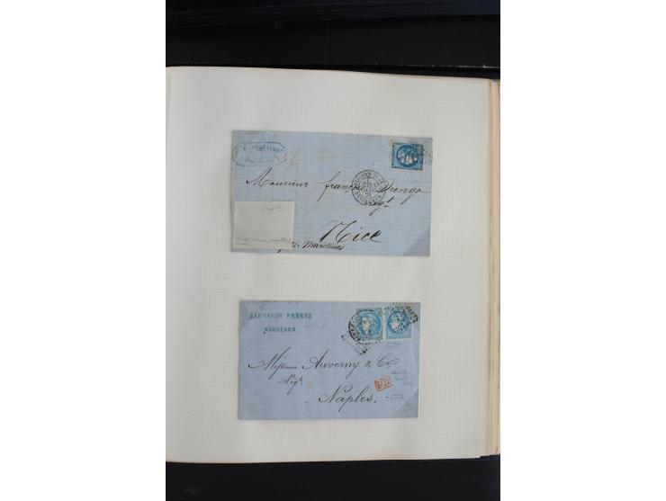 1870, Bordeaux-Ausgabe,  schöne ungebrauchte und gestempelte Sammlung mit einigen Briefen, insgesamt über 200 Werten und 18 B