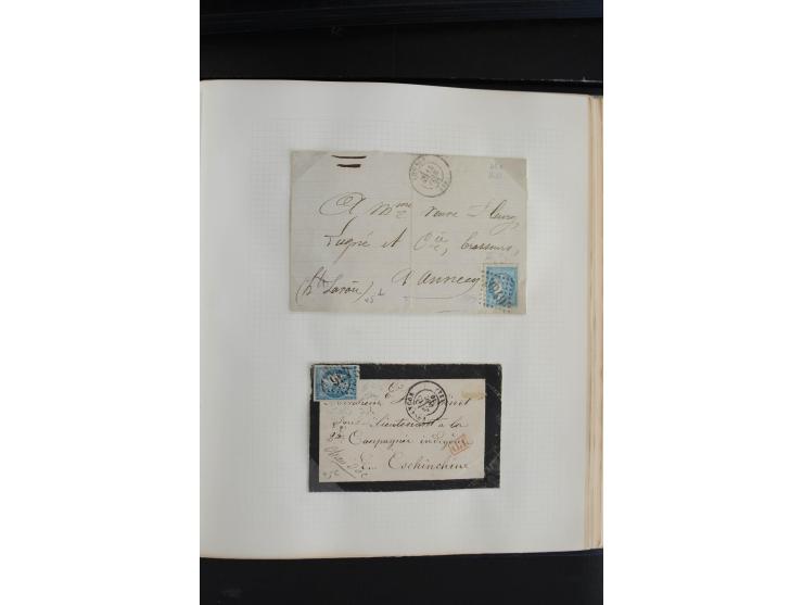 1870, Bordeaux-Ausgabe,  schöne ungebrauchte und gestempelte Sammlung mit einigen Briefen, insgesamt über 200 Werten und 18 B